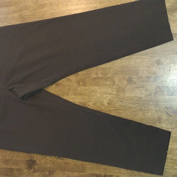 Brown J Jill Slim Leg J Jill Elastic Waist Ankle Pants LP - Picture 3 of 6